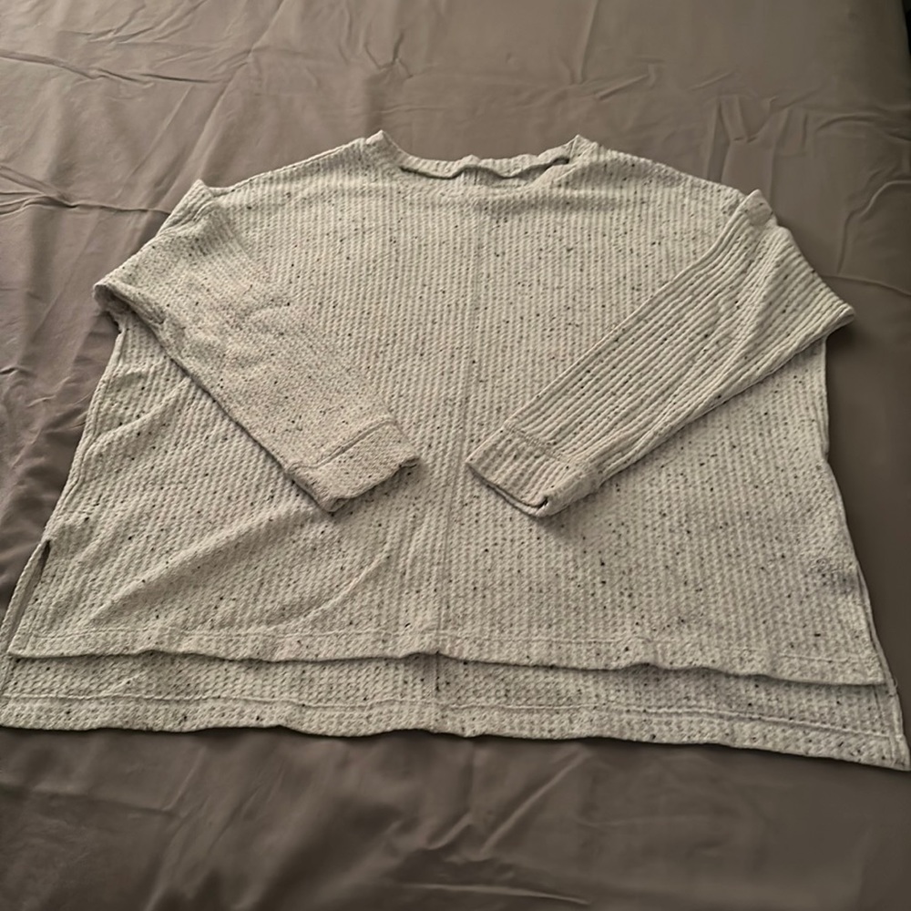 American eagle long sleeve waffle shirt